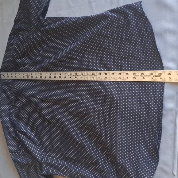 Beverly Hills Polo Club Shirt Adult Large Black Purple Geometric Camp Collared - Picture 4 of 5